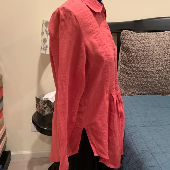 NWT Territory Ahead Rose Linen Tunic - Picture 2 of 6